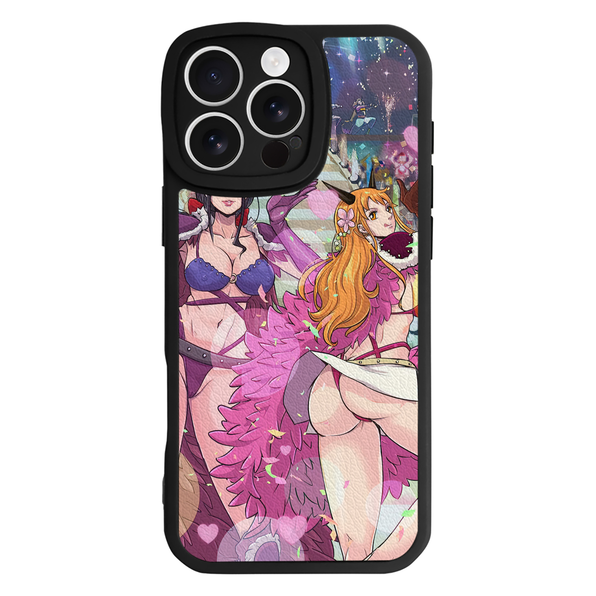 （画像用） ワンピース ONE PIECE 【iPhone 16シリーズ対応】シリコンスマホケース（レザー調） 材質：シリコン